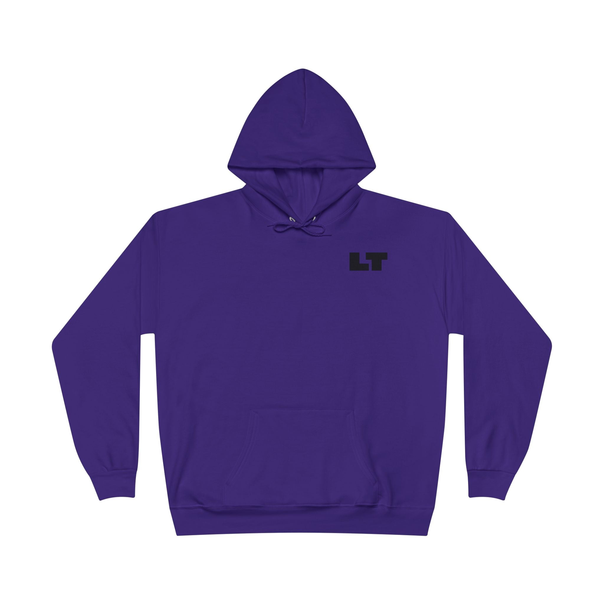 LT Logo Hoodie — Minimalist White Pullover Sweatshirt